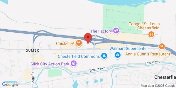 Map of 6 Mcbride And Son Center Dr Ste 101 Chesterfield, MO 63005