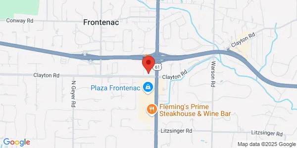 Map of 10333-A Clayton Rd Frontenac, MO 63131