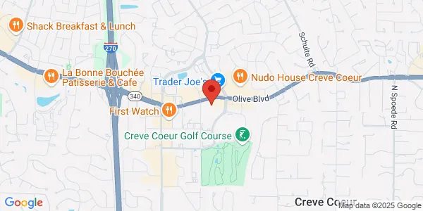 Map of 11550 Olive Blvd Saint Louis, MO 63141