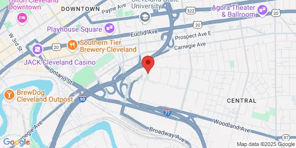 Map of 2351 E 22nd St Cleveland, OH 44115