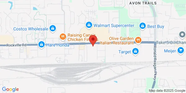 Map of 9613 E US Hwy 36 Avon, IN 46123