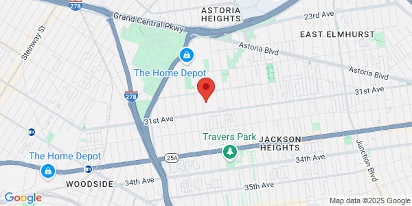 Map of 75-33 31st Ave Jackson Heights Shopping Center East Elmhurst, NY 11370