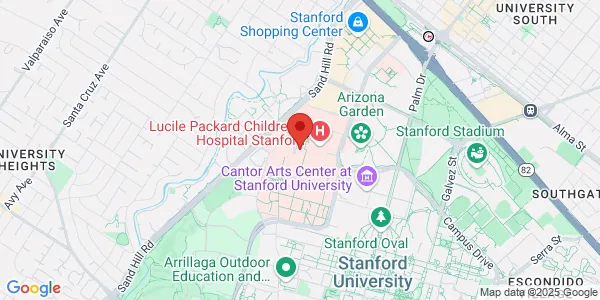 Map of 875 Blake Wilbur Dr Stanford, CA 94305