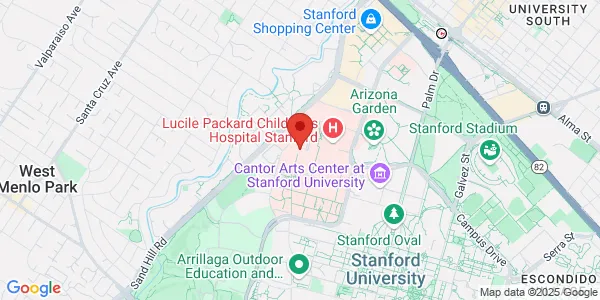 Map of 900 Blake Wilbur Dr Fl 1, Room W1083 Palo Alto, CA 94304