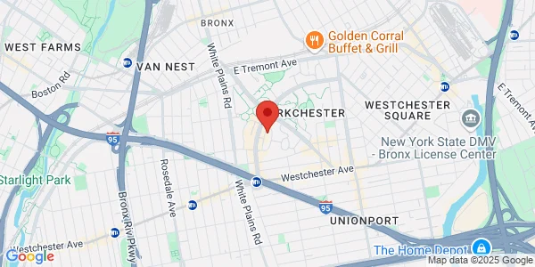 Map of 1480 East Ave Bronx, NY 10462