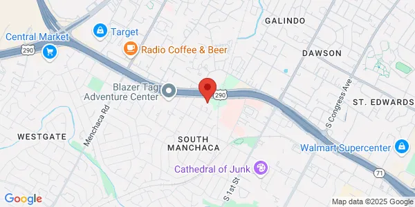 Map of 1221 W Ben White Blvd Ste 120A Austin, TX 78704