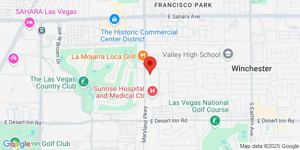 Map of 2950 S Maryland Pkwy Las Vegas, NV 89109