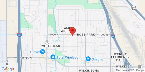 Map of 1365 W 1000 N Salt Lake City, UT 84116