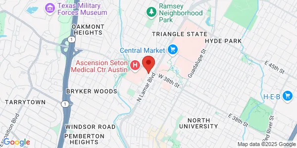Map of 3705 Medical Pkwy Ste 250 Austin, TX 78705