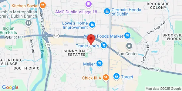 Map of 3900 Stoneridge Ln Dublin, OH 43017