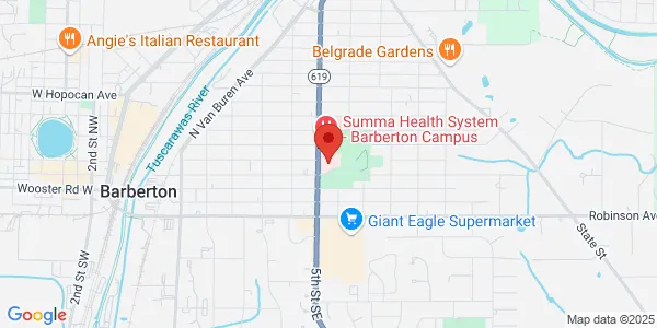 Map of 155 5th St SE Barberton, OH 44203