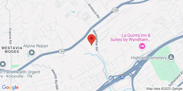 Map of 1225 E Weisgarber Rd Ste N-200 Knoxville, TN 37909