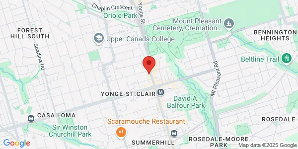 Map of 1560 Yonge Street Unit 252 Toronto, ON M4T 2S9 Canada