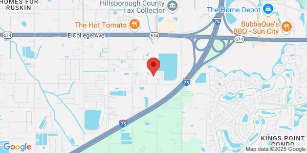 Map of 2814 14th Ave SE Ruskin, FL 33570