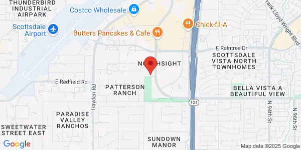 Map of 14200 N Northsight Blvd Ste 160 Scottsdale, AZ 85260