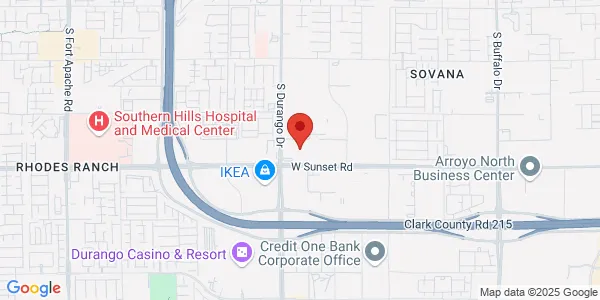 Map of 8530 W Sunset Rd. Ste 110 Las Vegas, NV 89113