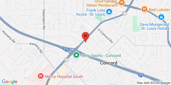 Map of 12152 Tesson Ferry Rd St. Louis, MO 63128