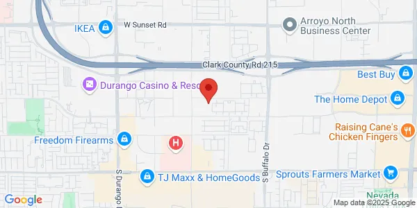 Map of 6940 S Cimarron Rd Ste 100 Las Vegas, NV 89113