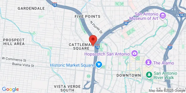 Map of 903 W Martin St Fl 5 San Antonio, TX 78207