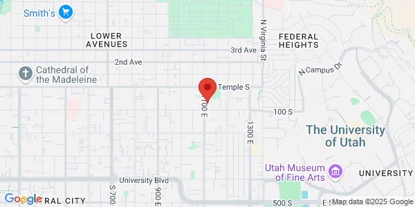 Map of 59 S 1100th E Salt Lake City, UT 84102