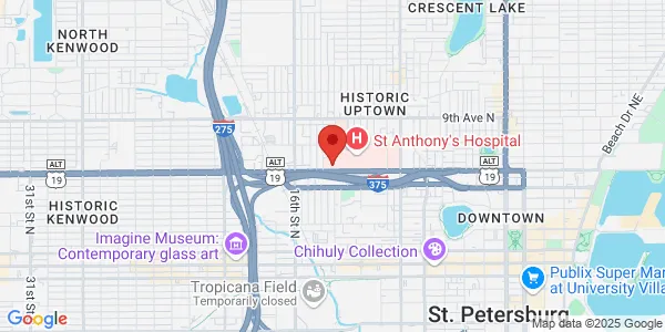 Map of 1201 Fifth Ave N Ste 105 Saint Petersburg, FL 33705