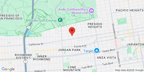 Map of 3801 Sacramento St Ste 100 San Francisco, CA 94118