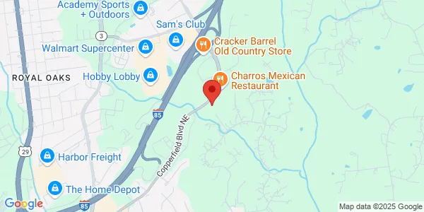 Map of 1000 Copperfield Blvd NE Ste 142 Concord, NC 28025