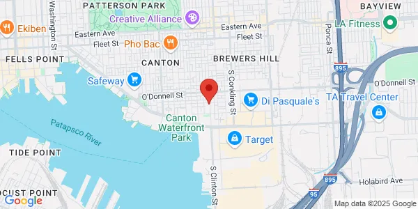 Map of 3243 Elliott St Baltimore, MD 21224