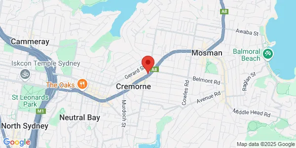 Map of Suite 1, 412 Military Rd Cremorne New South Wales 2090 Australia
