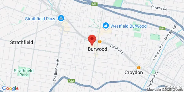 Map of 29 Belmore St Burwood New South Wales 2134 Australia