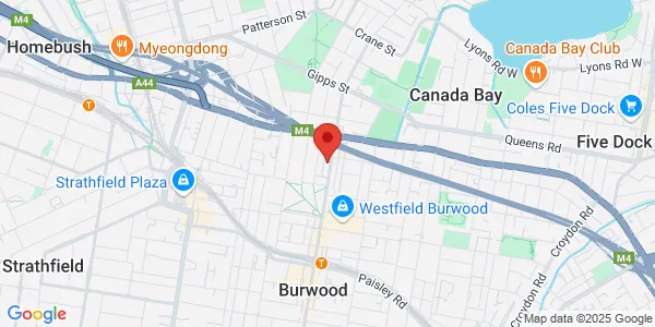 Map of 21-23 Burwood Rd Suite 203 Burwood New South Wales 2134 Australia