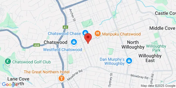 Map of 56 Neridah St Level 1 Chatswood New South Wales 2067 Australia
