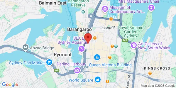 Map of Level 6, 309 Kent Street Sydney New South Wales 2000 Australia
