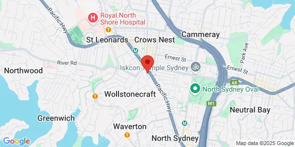 Map of Level 305 272 Pacific Hwy Crows Nest New South Wales 2065 Australia