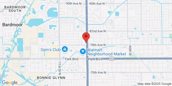 Map of 7800 66th St Ste 106 Pinellas Park, FL 33781
