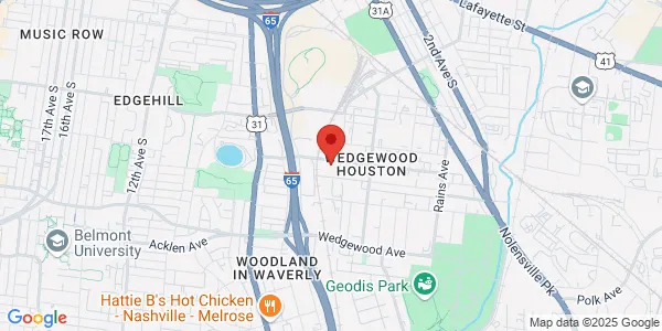 Map of 631 Hamilton Ave Nashville, TN 37203