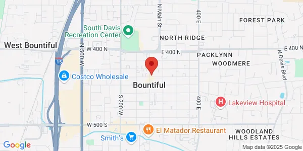 Map of 110 N Main St Bountiful, UT 84010