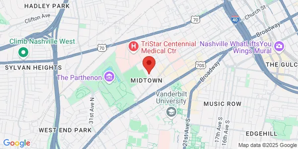 Map of 201 23rd Ave N Nashville, TN 37203