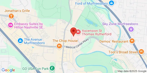 Map of 1840 Medical Center Pkwy Ste 100 Murfreesboro, TN 37129