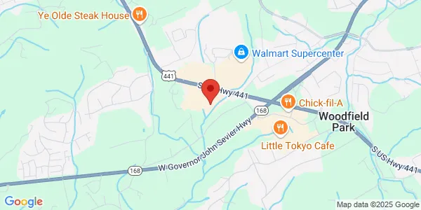 Map of 7323 Chapman Hwy Knoxville, TN 37920
