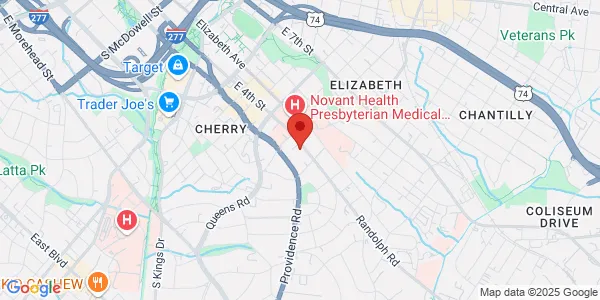 Map of 1928 Randolph Rd Ste B Charlotte, NC 28207