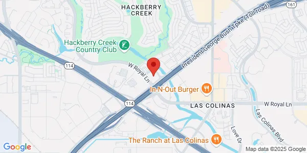 Map of 1501 West Royal Ln Irving, TX 75063