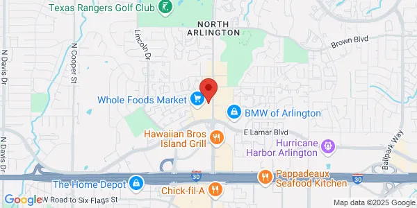 Map of 2100 N Collins St Suite 120 Arlington, TX 76011