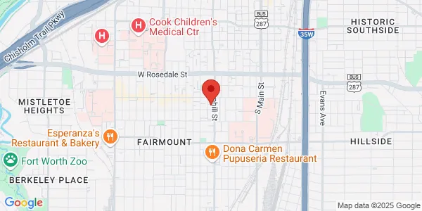 Map of 1320 Hemphill St Ste 300 Fort Worth, TX 76104
