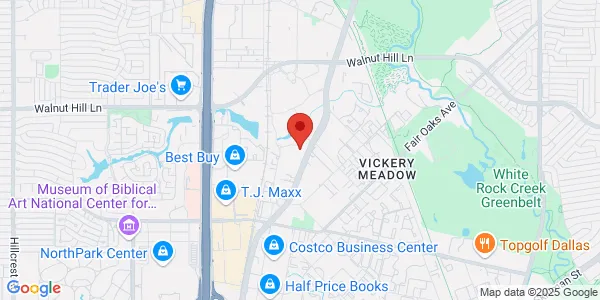 Map of 7115 Greenville Ave Dallas, TX 75231