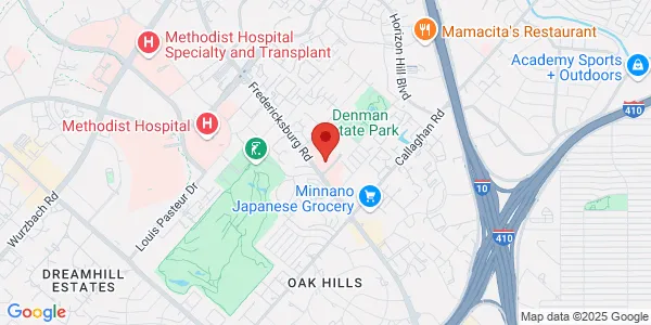 Map of 5414 Fredericksburg Rd Ste 200 San Antonio, TX 78229