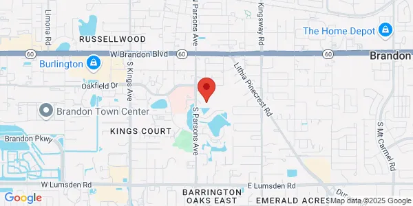 Map of 427 S Parsons Ave Ste 100 Brandon, FL 33511