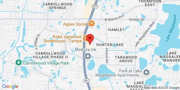 Map of 14499 North Dl Mabry Ste 150 Tampa, FL 33618