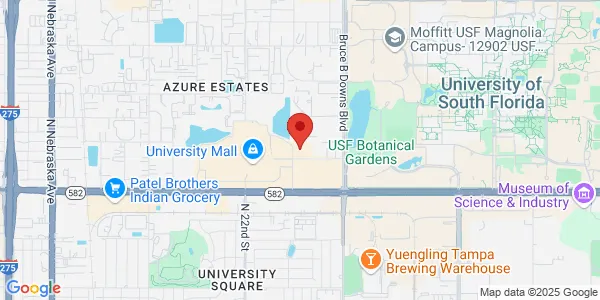 Map of 2716 University Square Dr Tampa, FL 33612