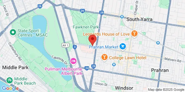 Map of Commercial Rd Level 1 Melbourne Victoria 3004 Australia